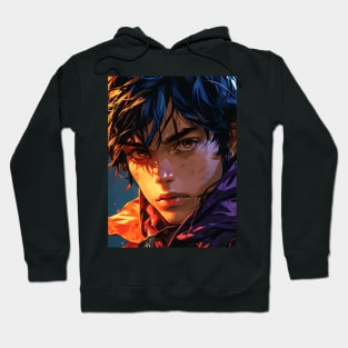 Bloodlust Chronicles: Immortal Bounty Hunts, Gothic Vampire Saga, and Supernatural Adventure in Anime-Manga Art Hoodie